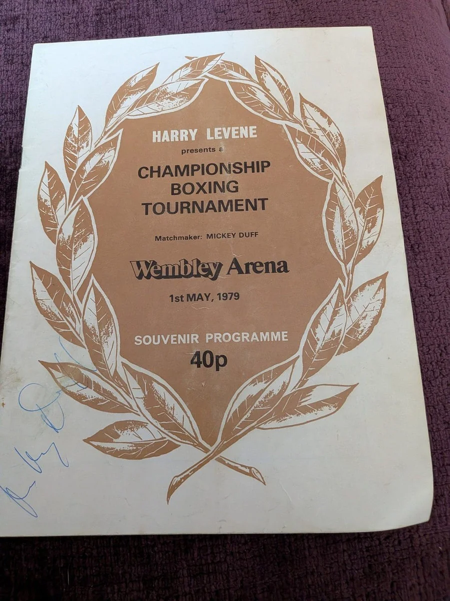 Harry Levene championship boxing tournament programme.
