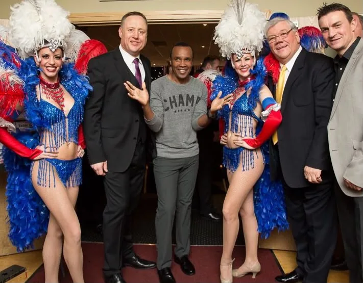 Scott Murray with Sugar Ray Leonard.