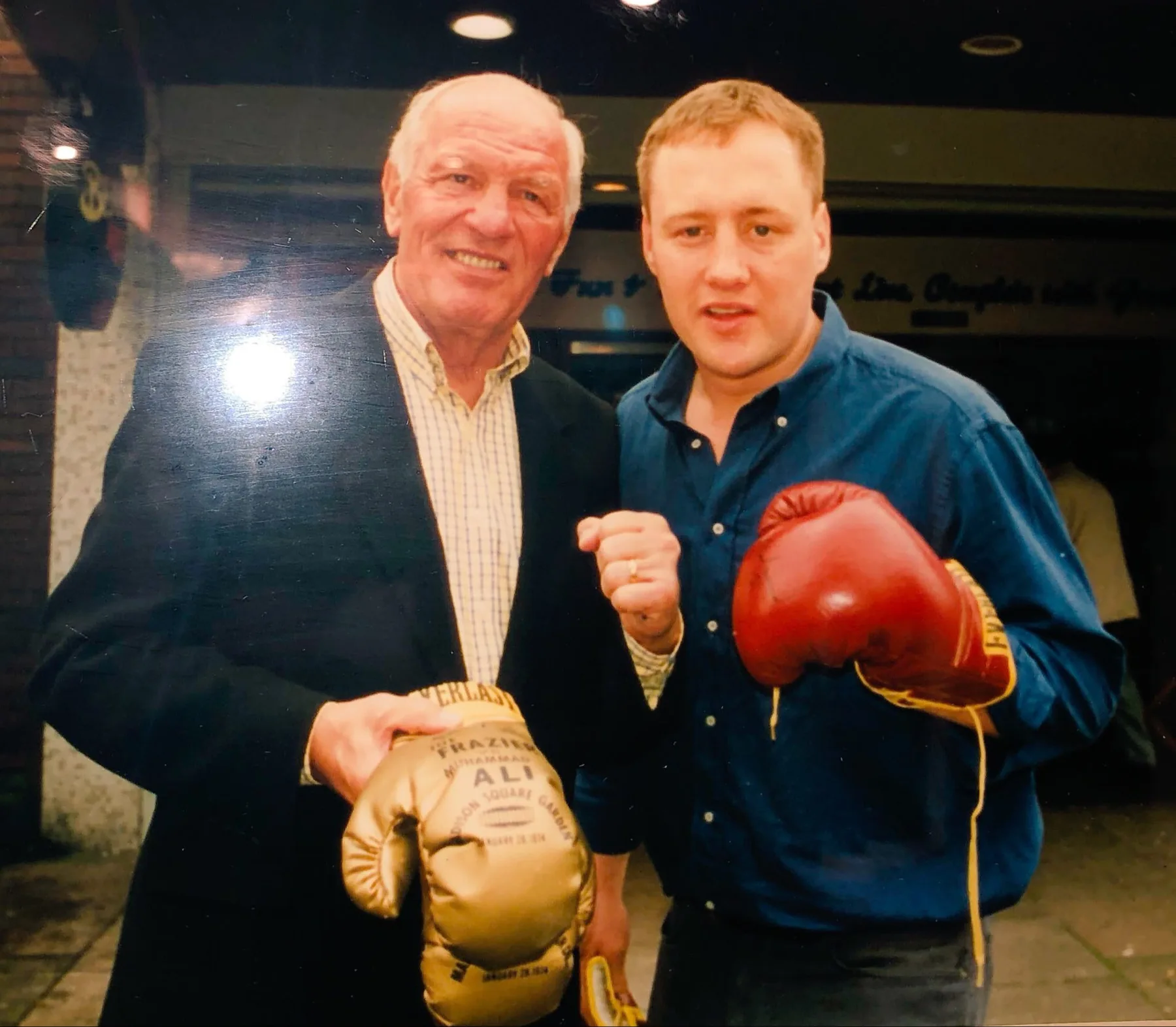Scott Murray with Henry Cooper.