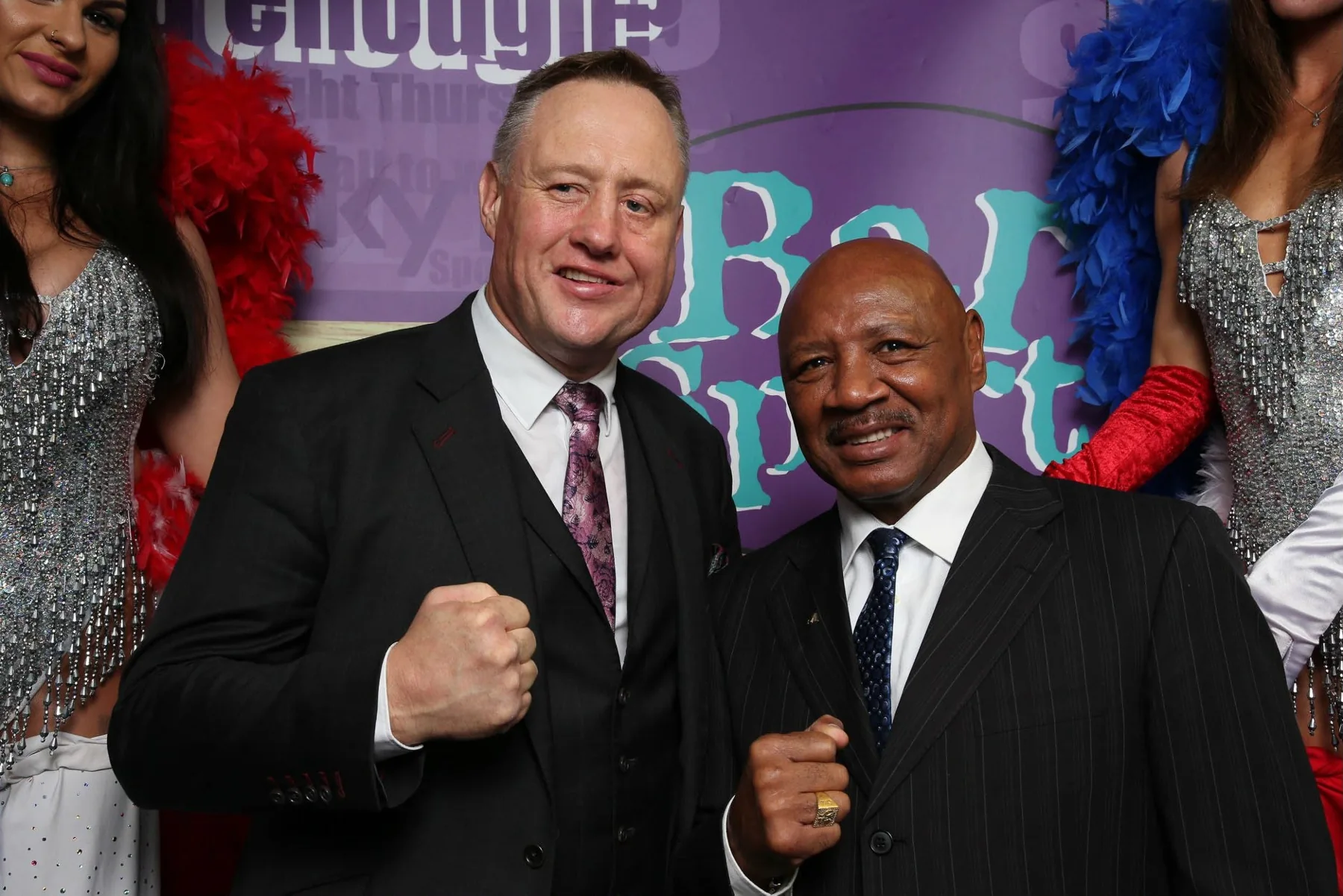 Scott Murray with Marvelous Marvin Hagler.