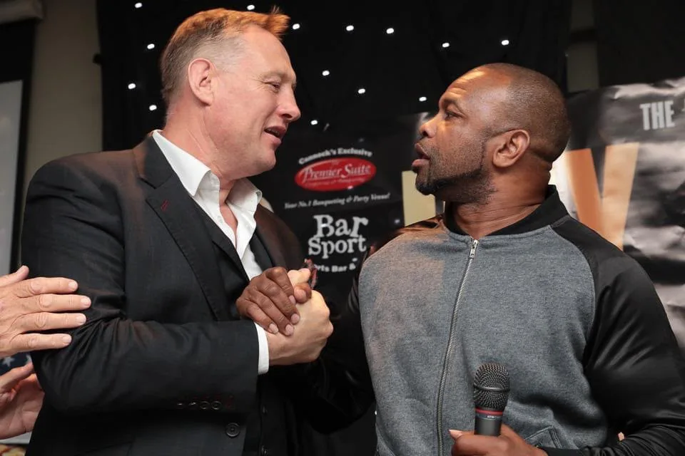 Scott Murray with Roy Jones Jr.